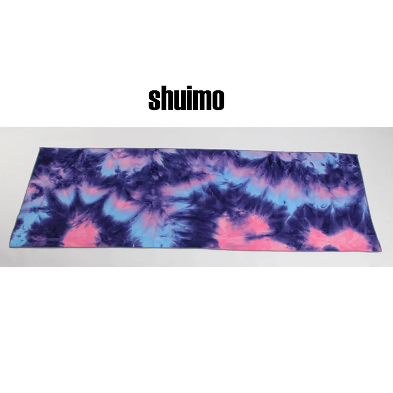 shuimo Tie Dye одеяло для йоги 183*63 см горячее полотенце для йоги микрофибра силикон нескользящий коврик для йоги полотенце Пилатес фитнес спортзал Коврик для упражнений - Цвет: shuimo