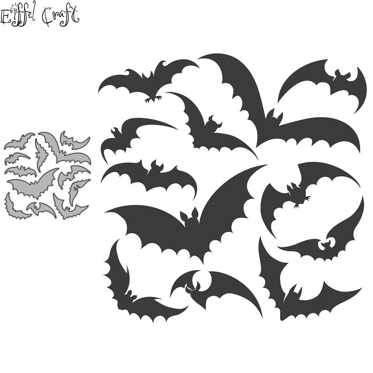 

Halloween metal craft dies cutting for diy manual scrapbooking paper vampire bat set stencils new Embossing dies 2020