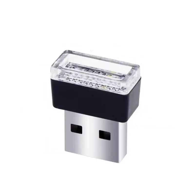 6 шт Мини USB светодиодный Автомобиль окружающего светильник Авто Подсветка салона Декоративные светодиодные лампы