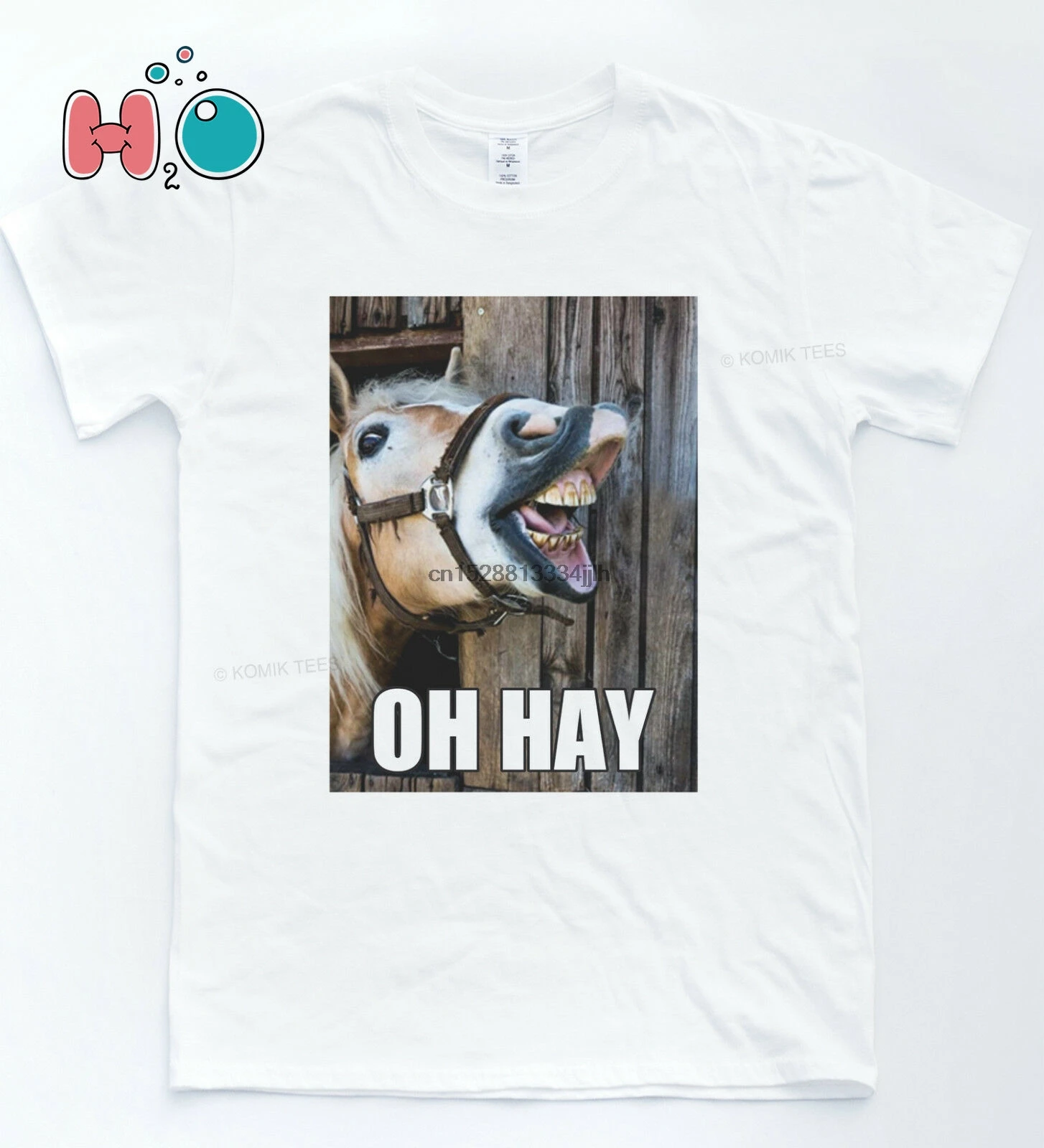 Забавная футболка OH HAY Hai Meme Doge хипстерская Tumblr хлопковый топ Hello Horse | Мужская