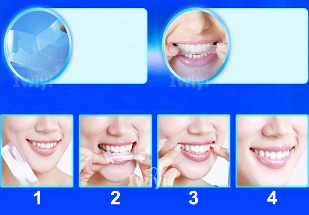 3d Teeth Whitening Strips Tooth Whitener Bleach Bright White Dental Bleaching Care Oral Hygiene Easy To Use How To Use