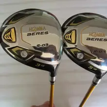 3 звезды Honma S-03 Фарватер Вудс Honma S03 Гольф Фарватер Вудс клюшки для гольфа#3/#5 R/S/SR Flex ARMRQ8 вал с крышкой головки