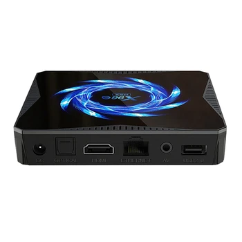 

X96Q MAX TV Box Network Player H616 2.4G/5.0G Android 10.0 4G+32G Dual-Band WIFI (US Plug)