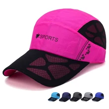 Летние бейсболки женские мужские сетчатые дышащие круглая Кепка унисекс регулируемые спортивные шапки уличная спортивная солнцезащитная Кепка