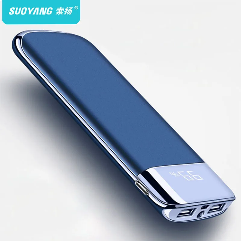 30000 мАч Внешний аккумулятор повербанк 2 USB LED портативный мобильный телефон