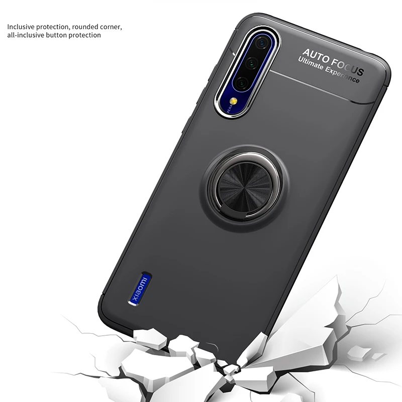 3-в-1 стекло+ магнитом флип Силиконовое чехол сяоми ми 9 лайт чехол на Xiaomi Mi 9 Lite мягкий чехол на телефона Mi-9-Lite Pro 9T чехол полное покрытие чехол на ксиоми ми9 lite чехол Mi9 Lite магнитная кольцом чехол
