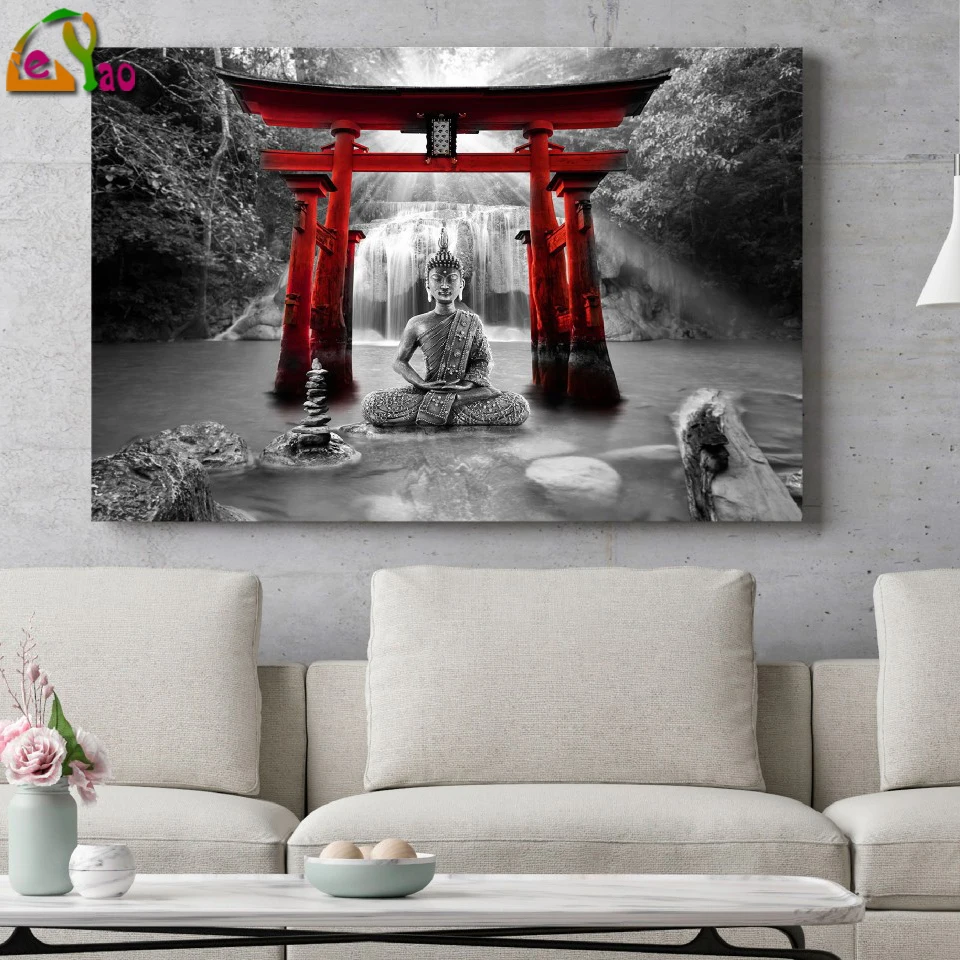 Buddha Smile Wide Red5d New Arrivals Diamond Painting Sea Ship Handmade Gift Diamond Embroidery Landscape Mosaic Home Decoration