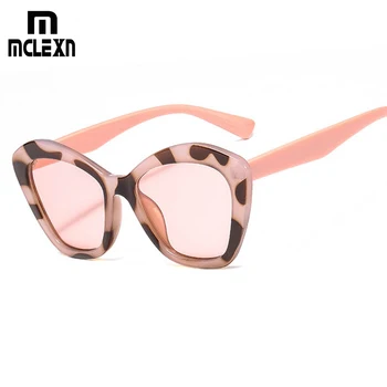 

MCLEXN Retro Round Sunglasses Women Men Brand Design Transparent Female Sun glasses Men Oculos De Sol Feminino Lunette Soleil