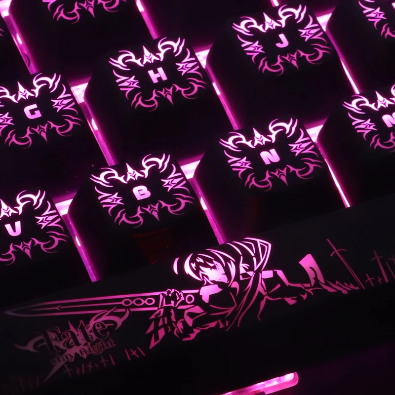 1 conjunto high-end backlit keycap para fate