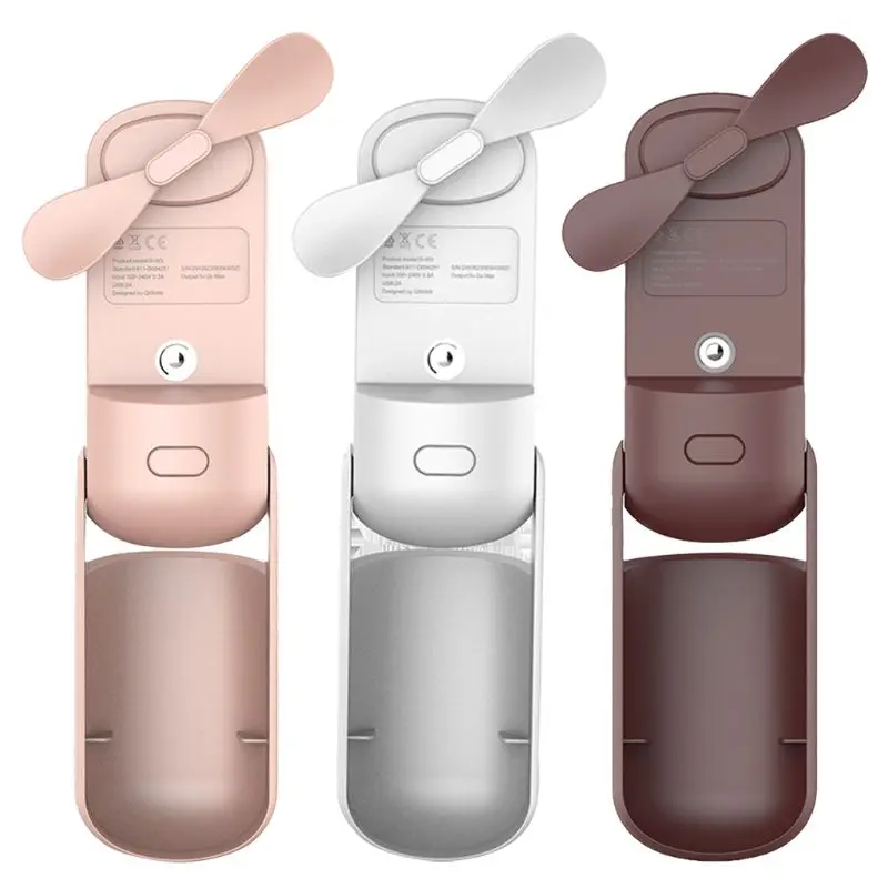 

Mini Portable Folding USB Rechargeable Humidifying Water Spray Cool Handheld Fan U1JE