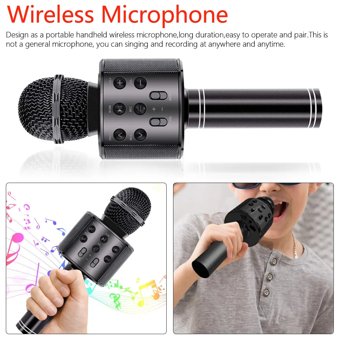 

Children Karaoke Microphone - Microphone Audio Microphone Karaoke Device