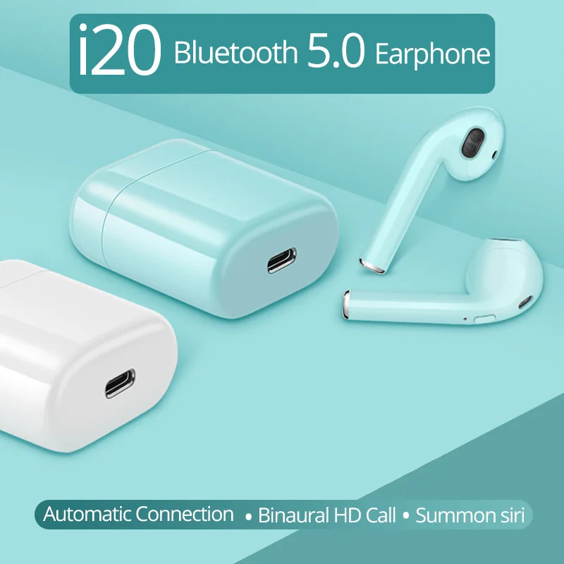 I20 TWS auriculares inalambricos Bluetooth 5 0 mini estéreo pk i7s i12 i16 i18 i200 I9000 tws para todos los teléfon|Наушники и