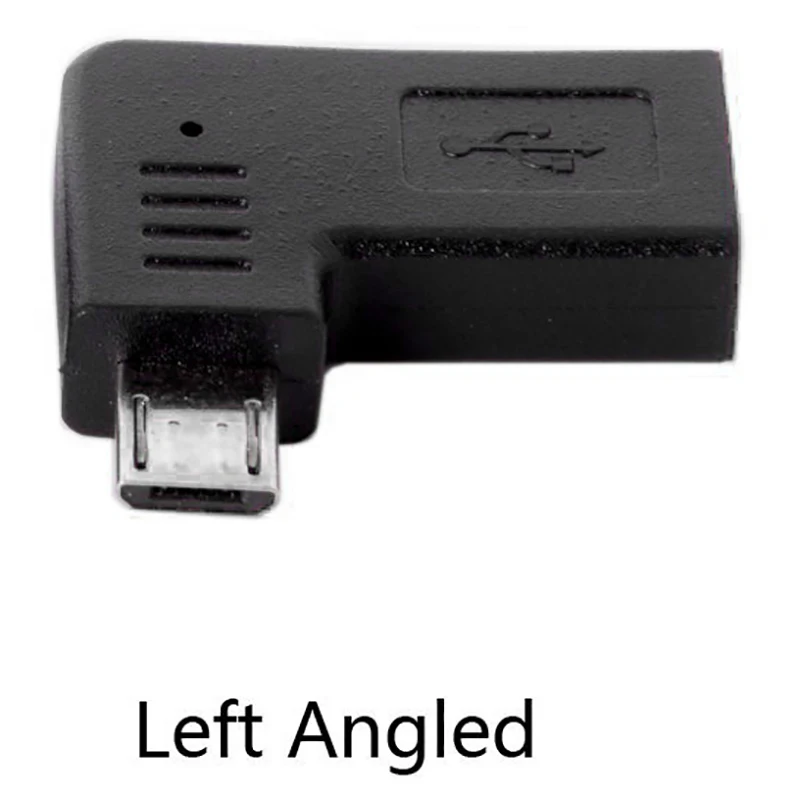 1 пара USB C Type Женский к Micro 2 0 5Pin Мужской адаптер данных 90 градусов левый и правый