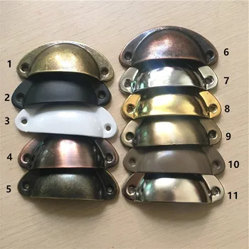 

1PC Vintage Iron Kitchen Drawer Cabinet Door Handle Shell Handle Furniture Knobs Hardware Cupboard Antique Pull Handles,82mm