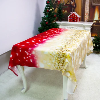 

Xmas Tablecloth Rectangle 180*150cm Christmas Pattern TableCloth Family Hotel