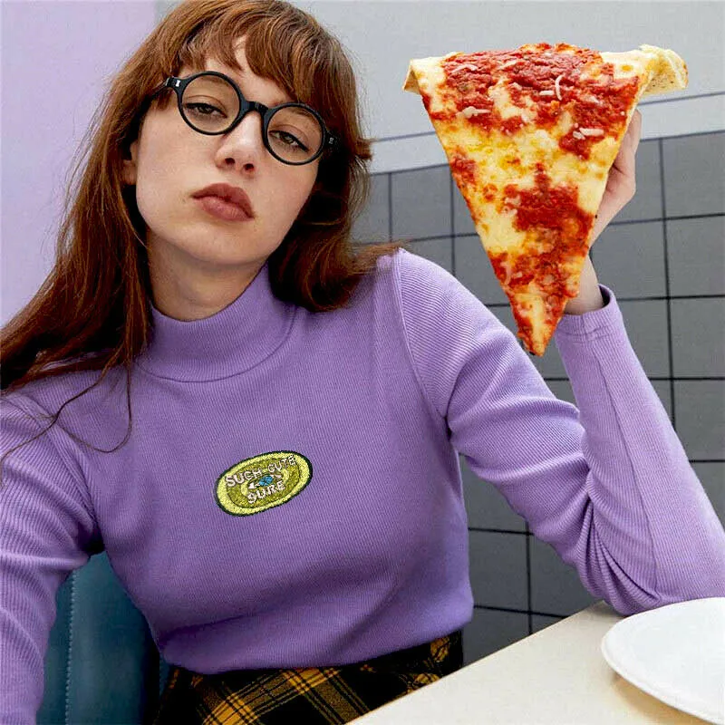 Fashion Sexy Women Long Sleeve Round Turtle Neck Pullover Tops Sweater Slim Solid Casual Autumn Winter Warm Ladies Top | Женская одежда