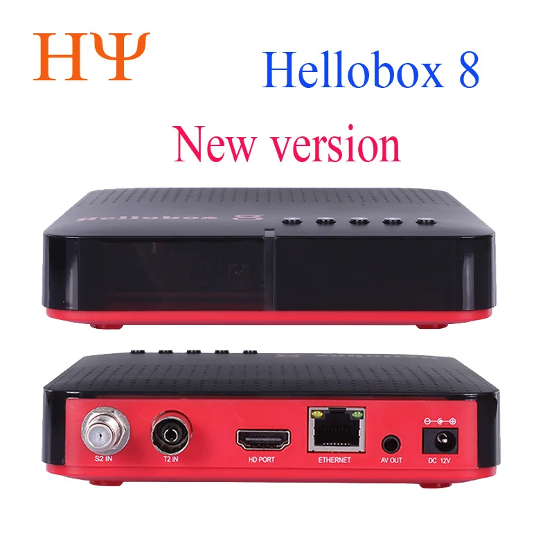 4 teile/los H265 TV Empfänger Combo DVB T2 DVB S2 Hellobox 8 CCCamd Newcamd Set Top Box unterstützung RJ45 WiFi HEVC PowerVu Biss M3U TV B