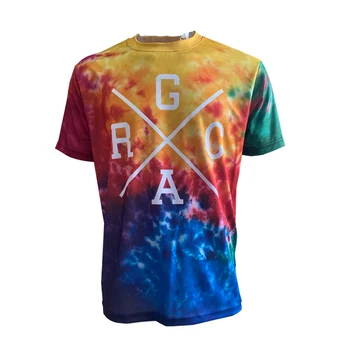 

2020 Summer New Mountain Bike Jersey Short Sleeve Downhill Jersey Tie-dye Print Mtb Shirts