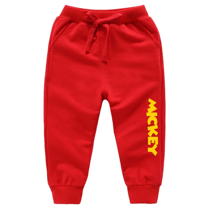 

M Pure CHILDREN'S Pants 2019 New Style Spring And Autumn Athletic Pants Baby Pure Cotton Casual Ankle Banded Pants CHILDREN'S Pa