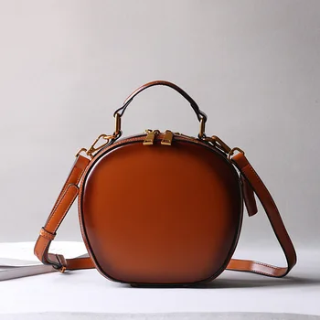 

Bags 2020 new women's bags retro bags shoulder messenger bag handbag fashion small round bag