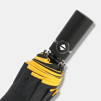 

Windproof Double Umbrella Rain Automatic 3-Stage 10 Ribs Yellow Red Black Blue Men's Umbrella Male Women Female Business Parasol