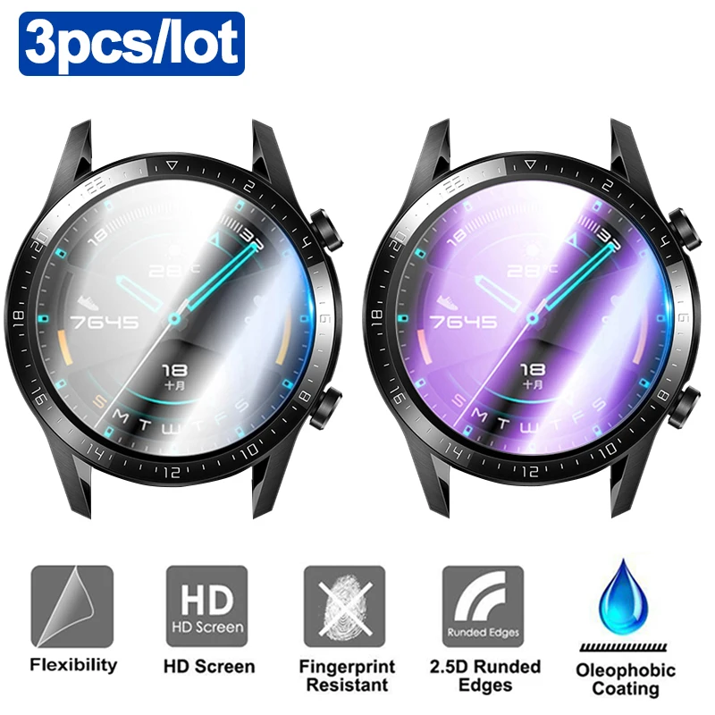 

3pcs Glass for Huawei Watch GT 2 46mm protective Glass For huawei GT2e magic watch 2 46mm Screen Protector Tempered Glass film