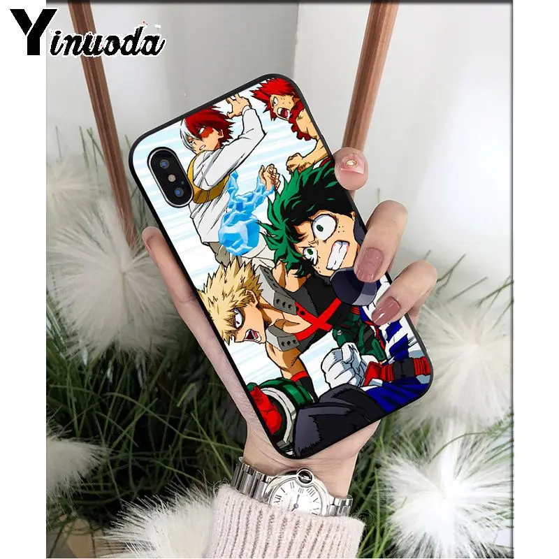 A15 Yinuoda аниме мой герой Boku no Hero Academy deku bakugou TPU мягкий чехол для телефона Apple iPhone 8 7 6 6S Plus X XS MAX 5 5S SE XR - Color: A15