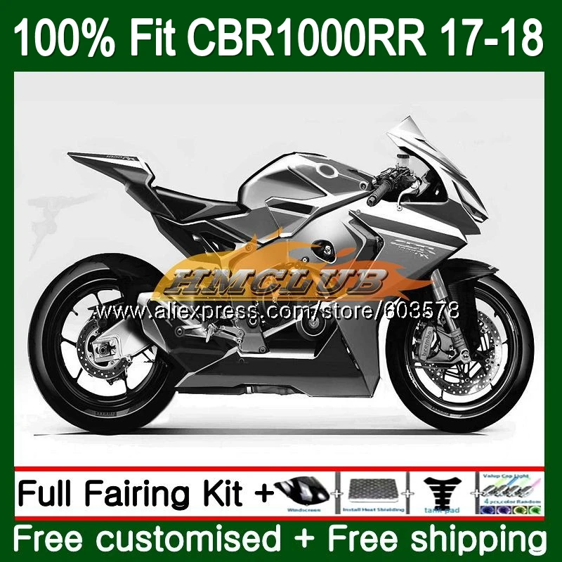 Впрыска+ бак для HONDA CBR1000 RR CBR 1000 RR серебристо-серый 128CL. 16 CBR 1000RR CBR-1000RR CBR1000RR 17 18 обтекатели - Цвет: No. 1