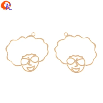 

Cordial Design 100Pcs 27*30MM Jewelry Accessories/Earring Connectors/Head Shape/DIY Earring Parts/Hand Made/Earring Findings