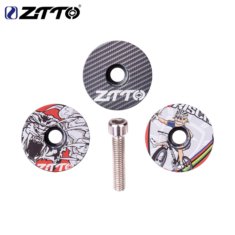 Light Titanium Alloy Bicycle Headset Stem Cap Cover Top Cap For MTB Road Bicycle