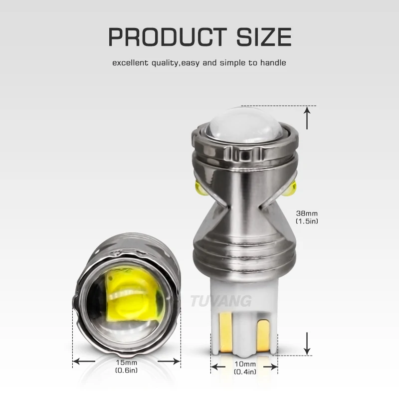 2x T15 W16W светодиодные лампы 921 Canbus Error Free высокое качество чипы запасные лампы лампа задний фонарь Автомобильные фары дневного света 12 V/24 V