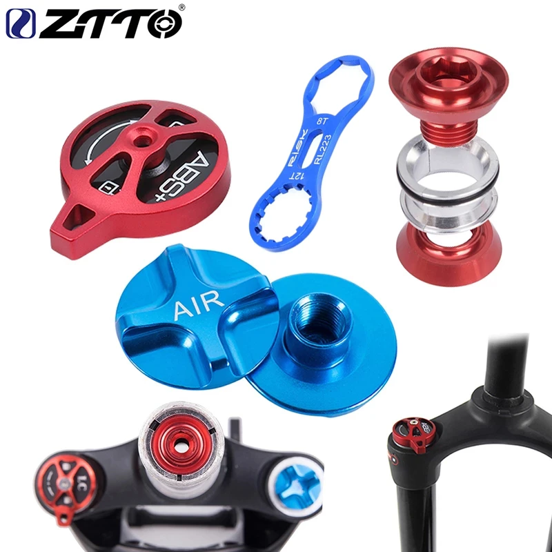 Ztto  mtbバイクサスペンションマウンテンバイク空気ガスshcraderアメリカバルブキャップ自転車サスペンションフォーク自転車のフロントフォークパーツ