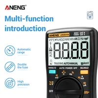 Digital Multimeter AN8008 9999 Counts Transistor True RMS Tester  Auto Electrical Testers Voltage capacitor Power Meters  Test 2