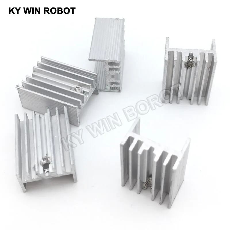 10 sztuk darmowa wysyłka Aluminium TO-220 Radiator do 220 Radiator tranzystor Radiator TO220 chłodnica 20*15*10MM