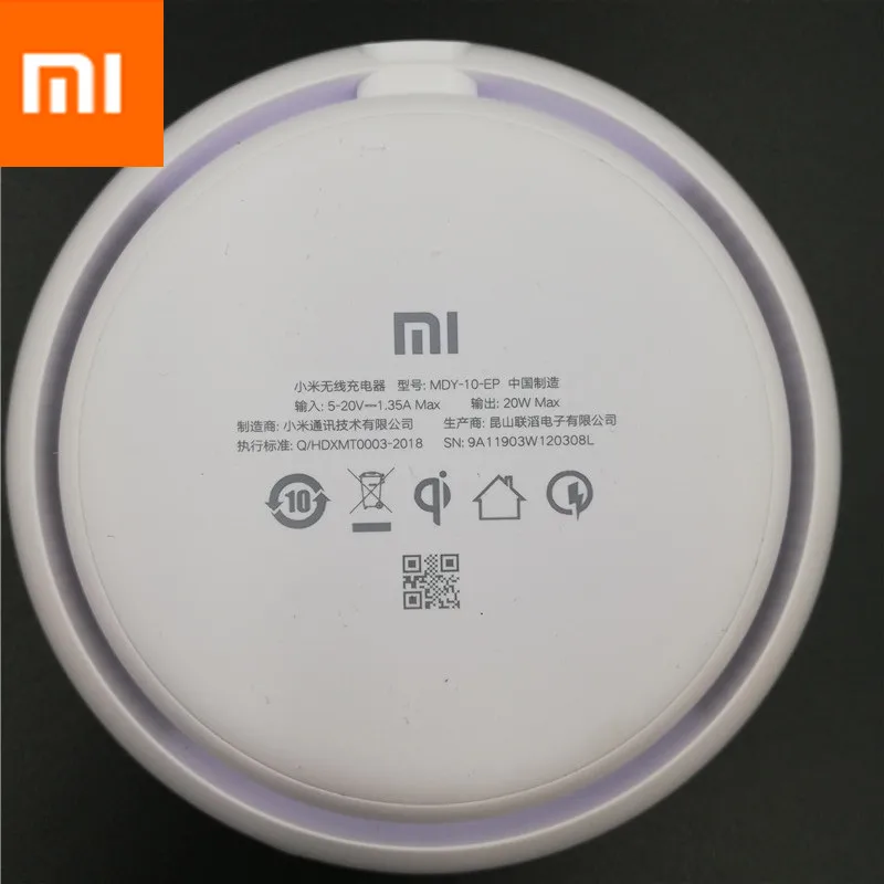 Новое 27 Вт Оригинальное Беспроводное зарядное устройство Xiaomi 20 Вт Макс 15 в применяется к Xiaomi Mi9 MiX 2S Mix 3 Qi EPP10W для iPhone 11 XS XR XS Max