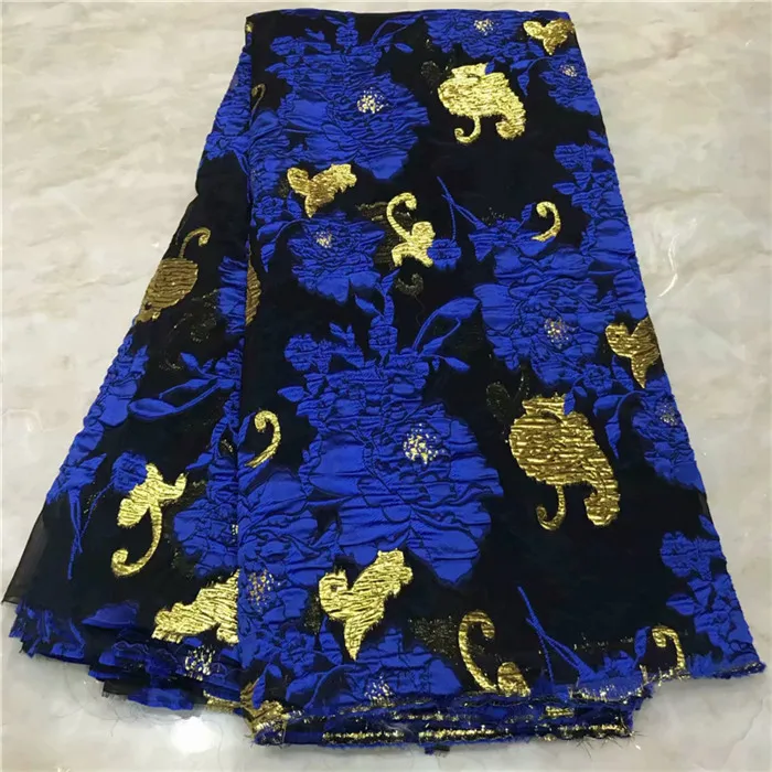 

New Arrival African Cord Lace Fabrics High Quality Stoned African blue Lace Fabric 2019 Sliver French Bridal Lace Fabric