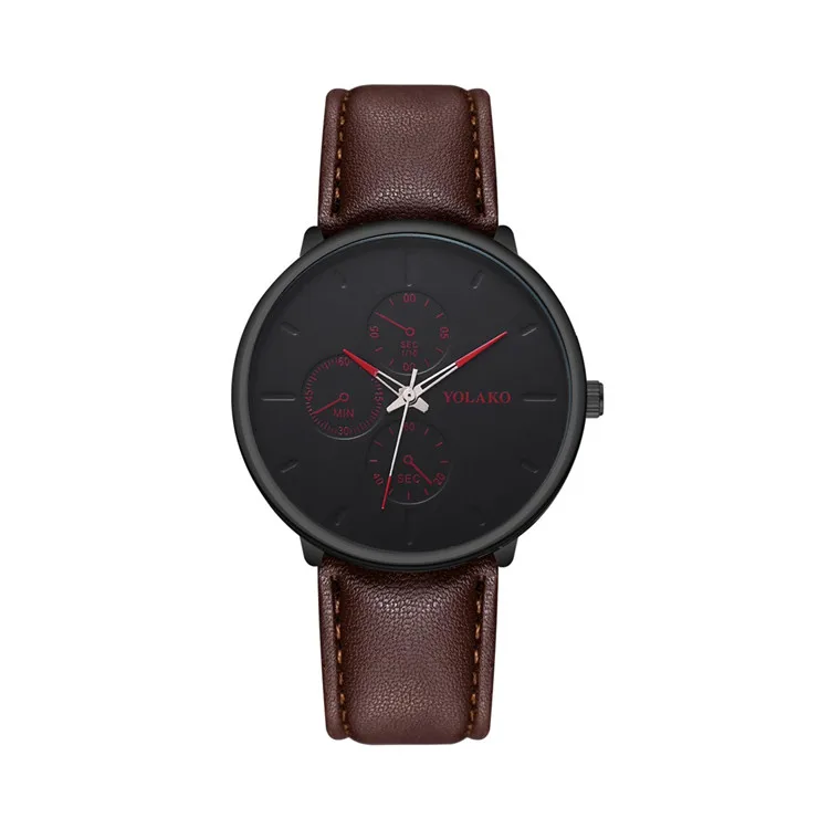

Relojes Para Hombre Fashion Men Watches Brand Luxury Watch Men Brown Leather Strap Wristwatch For Men Quartz Sport Male Clock