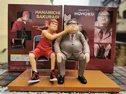 17 см японского аниме Slam Dunk SHOHOKU Hanamichi Sakuragi & Anzai Mitsuyoshi статуя стула ПВХ фигурка модель игрушки LELAKAYA