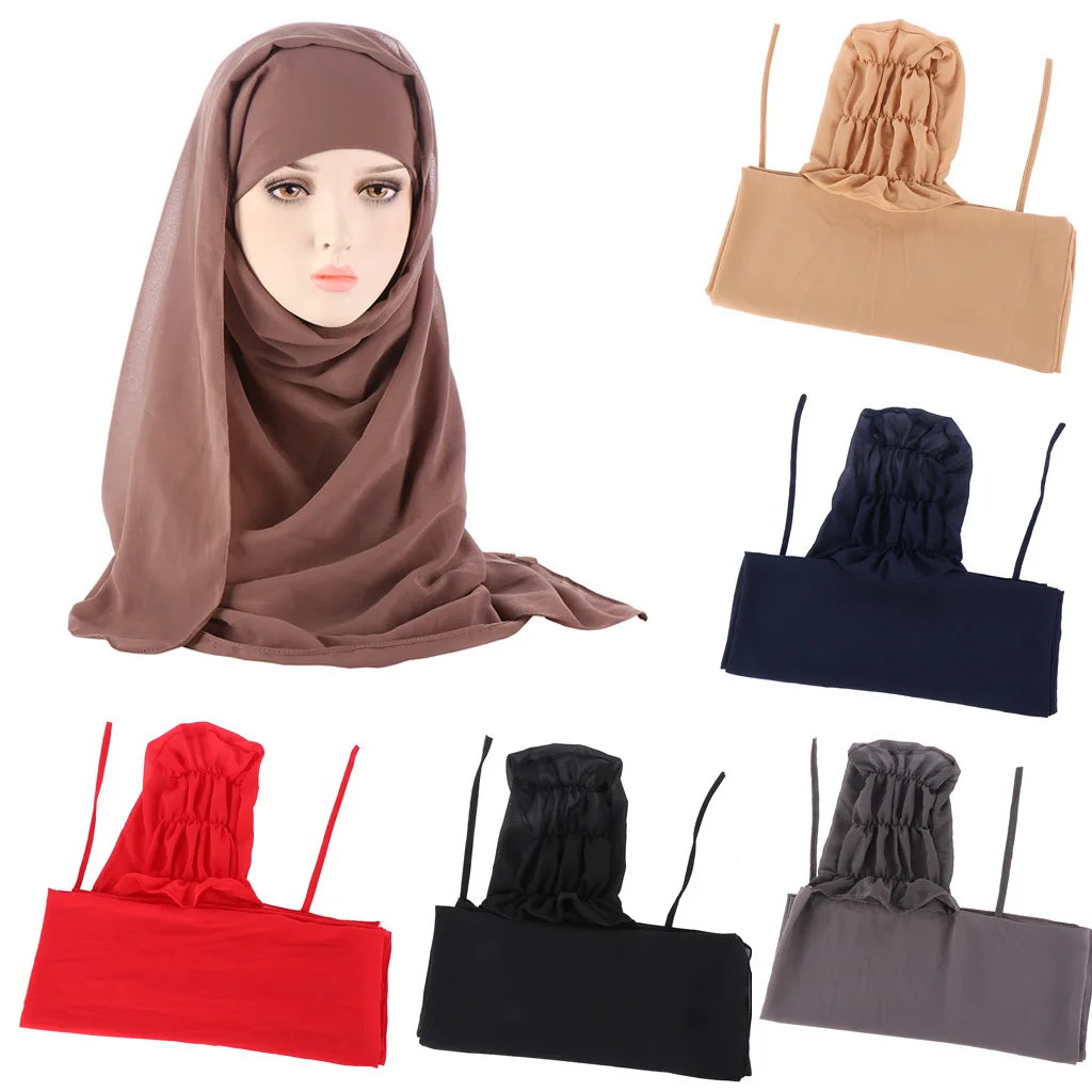 Instant Hijab With Undercap Attached 