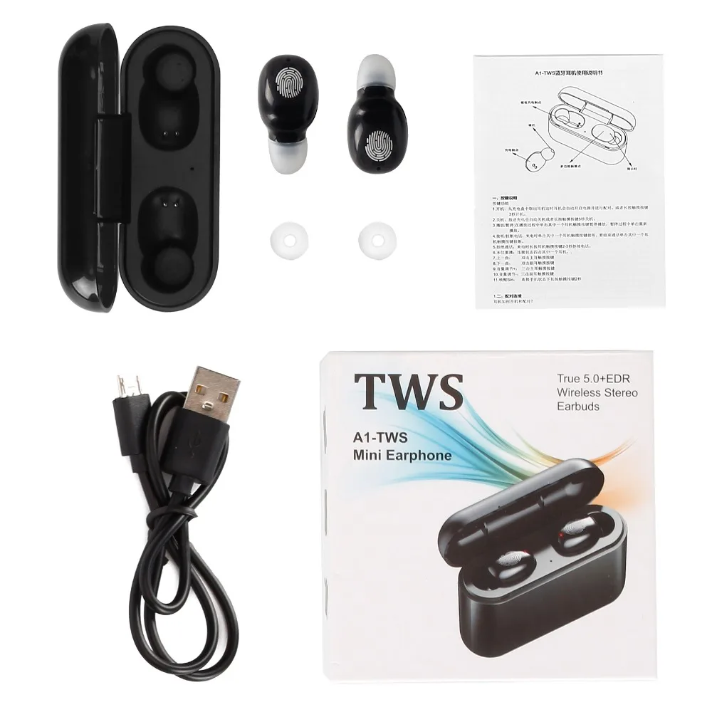 TWS наушники беспроводные наушники Bluetooth наушники стерео гарнитура наушники для телефона с зарядным устройством Bluetooth наушники