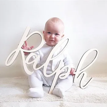 

Custom Nursery Name Sign, Wall Art Nursery Decor, Baby Shower Gift Signs, Kids Room Decor Personalized Baby Last Name Sign