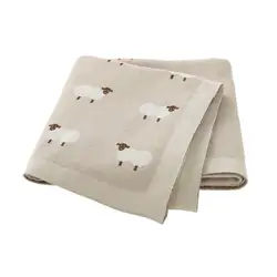 Couvertures pour bébé 100x80 CM, enveloppe d'emmaillotage pour nouveau né, en coton tricoté, poussette pour enfants, literie, couette Super douce, accessoires pour enfants 