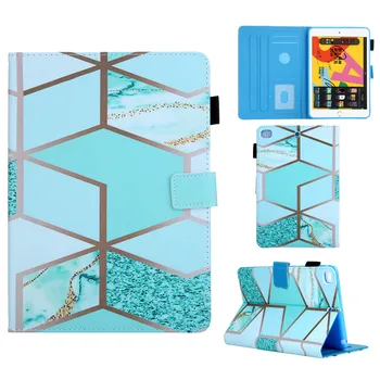 

Shockproof Luxury Marble Geometric for IPad Mini 1 2 3 4 5 Case PU Leather Auto Wake/Sleep Cover Tablet Stand Card Pen Holder