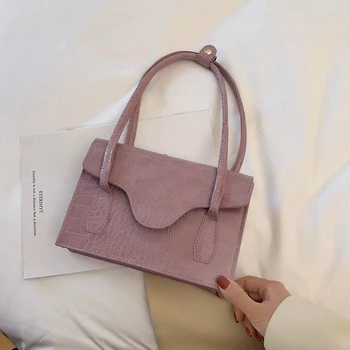 

Fashion Women Handbag Retro Stone Pattern Totes Bags Clutch Female Elegant PU Leather Shoulder Shopping Purse