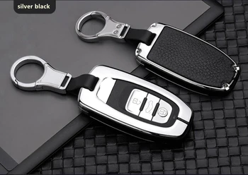 

High Quality Car Keychain Case Holder Wallet Pocket For Audi A4L A6L Q5 S5 S6 A5 A6 A8 A7 FOB Smart Key Cover Accessories