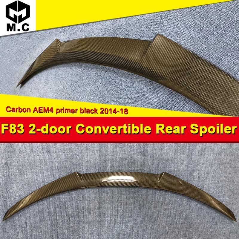 

Fit For BMW F83 M4 420i 428i 430 Coupe Convertible M4 Style Carbon Fiber Rear Trunk Spoiler Wing car styling Accessories 2014-18