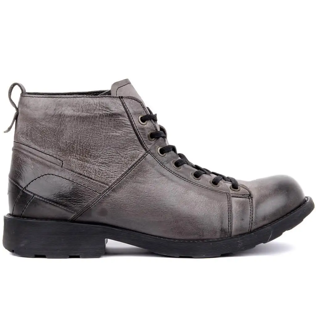 

Sail Lakers-Gray Leather Men Boots