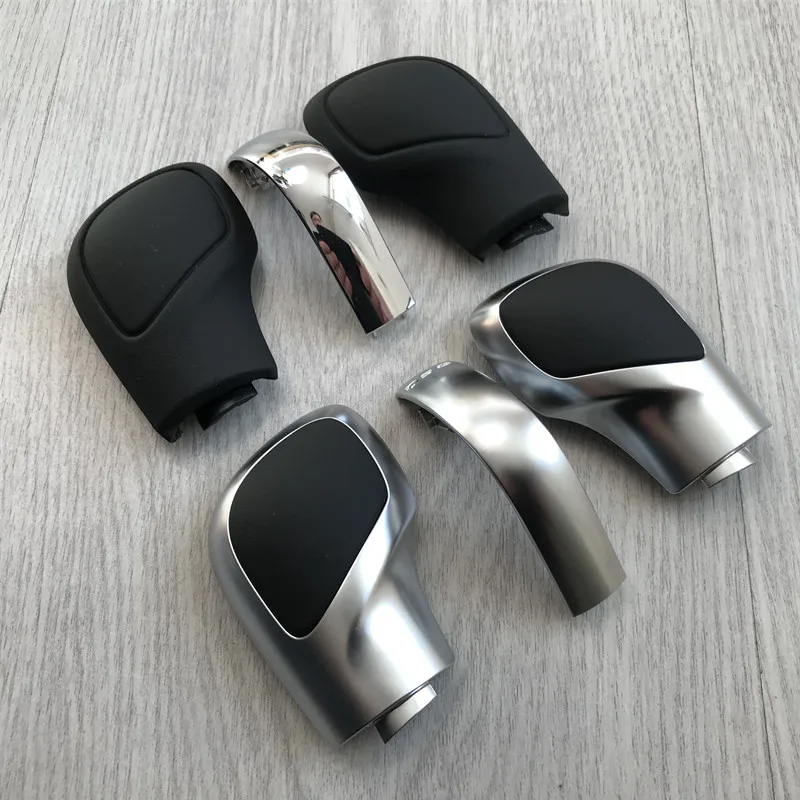 1PCS Chrome Matt With Leather Shift Knob Gear Side Cover DSG <br />Emblem For VW Golf 6 7 R GTI Passat B7 B8 CC R20 Jetta MK6 GLI-in Gear <br />Shift Knob from Automobiles