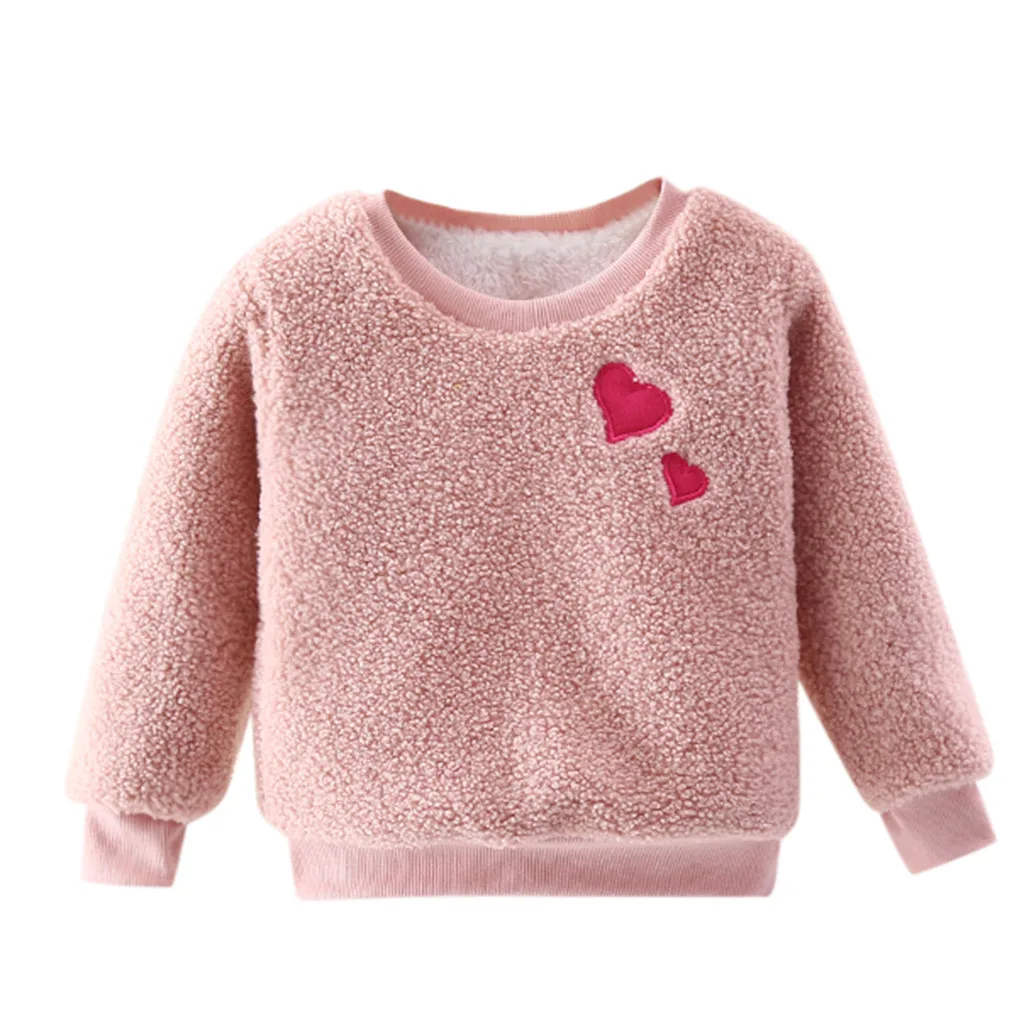 Свитер для девочек; Модный Толстый Пуловер для маленьких мальчиков и девочек; толстовка; топы; теплая одежда; детская одежда; bluza dziewczynka - Цвет: J