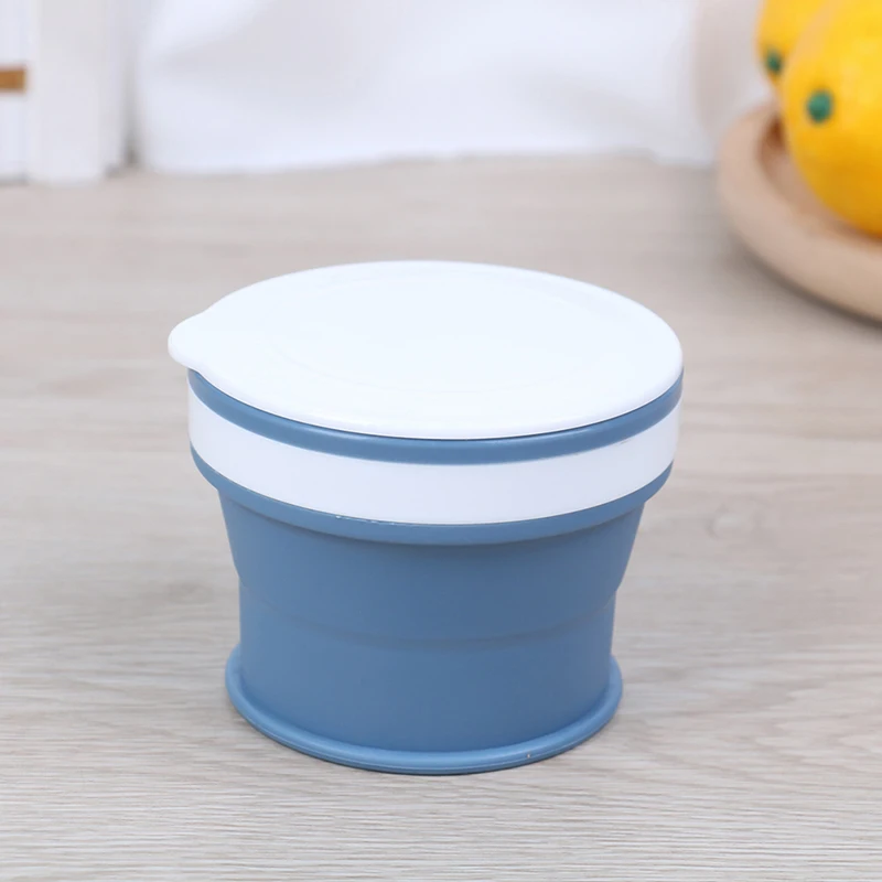 Multiple Color Portable Folding Collapsible Retractable Food-Grade PP Travel Cup Mug